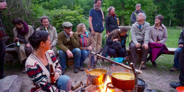 SWN 2016 SUSSEX campfire supper cooking